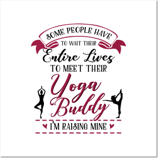 Yoga Mom Daughter Matching Gifts Posters and Art